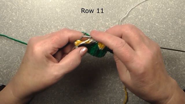 0051-узор. Цветные горохи. Вязание спицами. Pattern. Knitting With Needles