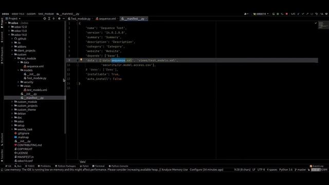 How to add new sequence in Odoo смотреть онлайн