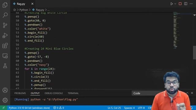 How to create Indian Flag using Python Turtle Programming | Python | Practically смотреть онлайн