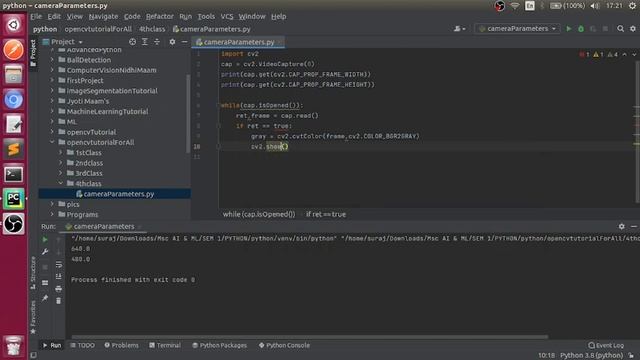 OpenCV Python Tutorial For Beginners 5 - Setting Camera Parameters in OpenCV Python смотреть онлайн