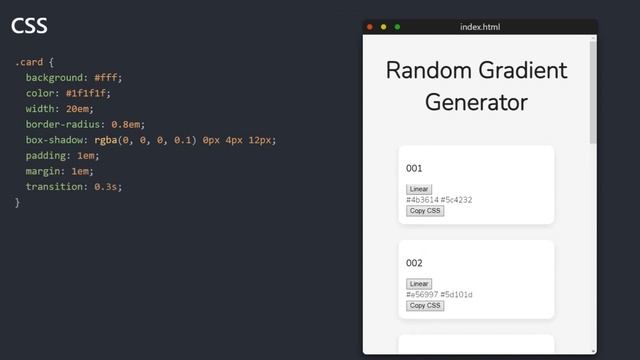 Gradient Generator App w Javascript | Build A Simple JS Application смотреть онлайн