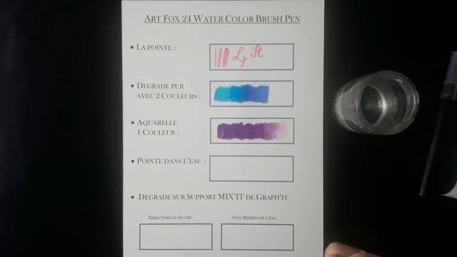 ARTFOX WATER COLOR BRUSH PEN : Test et Présentation смотреть онлайн