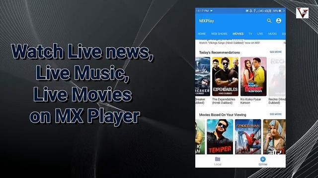 Watch live TV and movies in MX player смотреть онлайн