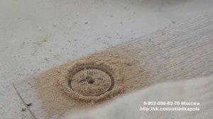 Укладка ламината. Аккуратное отверстие под трубы отопления