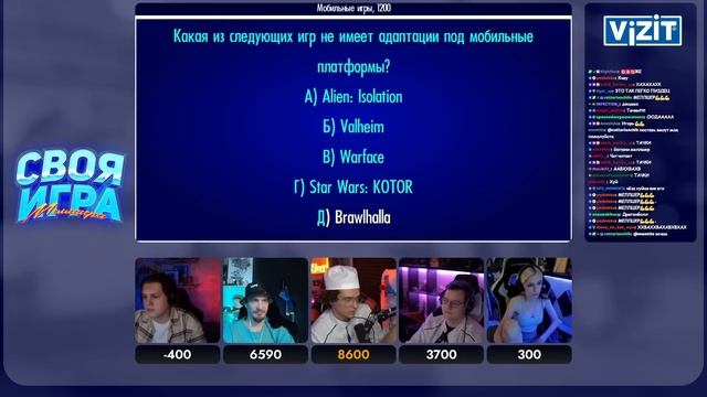 ПЯТЕРКА, КАКТО, МЕЛШЕР, ДЖЕК ЛУНИ И СОНЕЧКА ИГРАЮТ В СВОЮ ИГРУ ОТ МЕЛШЕРА (ВЕДУЩИЙ — СТИЛЯГА)