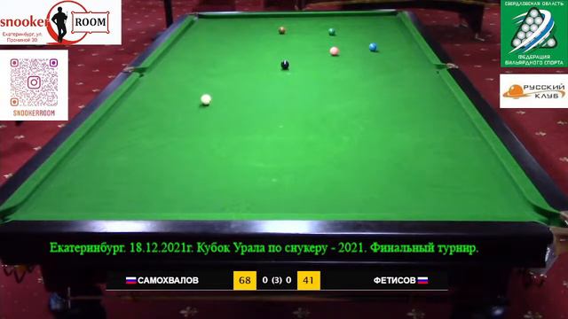 Самохвалов Сергей - Фетисов Николай (фора +20). Кубок Урала по снукеру - 2021. Финальный турнир. смотреть онлайн