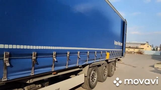 Как открыть и закрыть крышу на шторном полуприцепе KRONE)))#12 смотреть онлайн