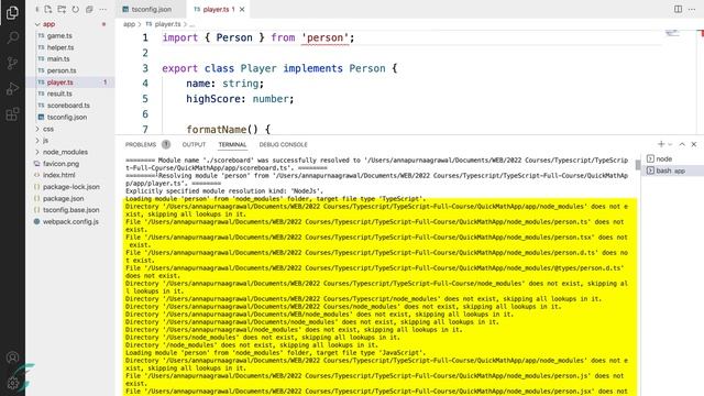 Trace Resolution Demo | TypeScript Tutorial смотреть онлайн