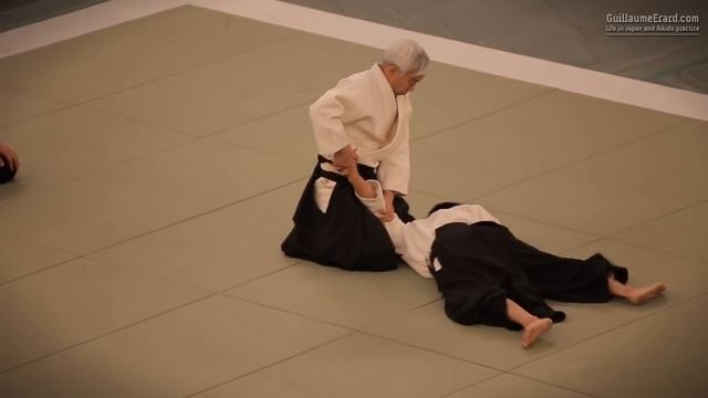 53-я Всеяпонская демонстрация айкидо (2015). (Досю) Моритеру Уэсиба