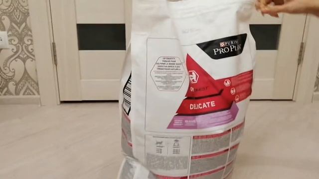 Распаковка - Корм для кошек Pro Plan Delicate с индейкой и рисом смотреть онлайн