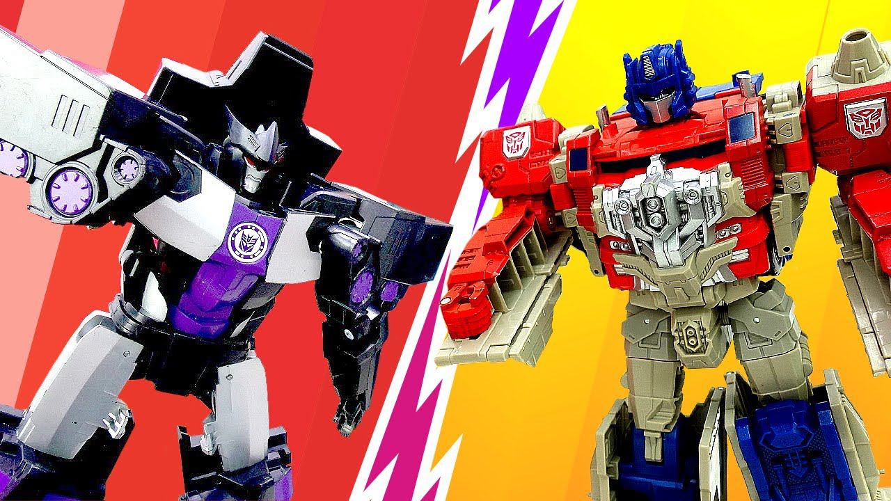 Игры Трансформеры - Битвы Автоботов и Десептиконов! - Сборник видео для детей. Роботы игрушки смотреть онлайн