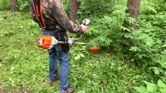 Мотокоса STIHL FSA 90 тест драйв смотреть онлайн