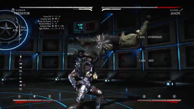 Mortal Kombat X - Predator 1 Bar Meter 50% Combo Guide (Warrior Variation) смотреть онлайн