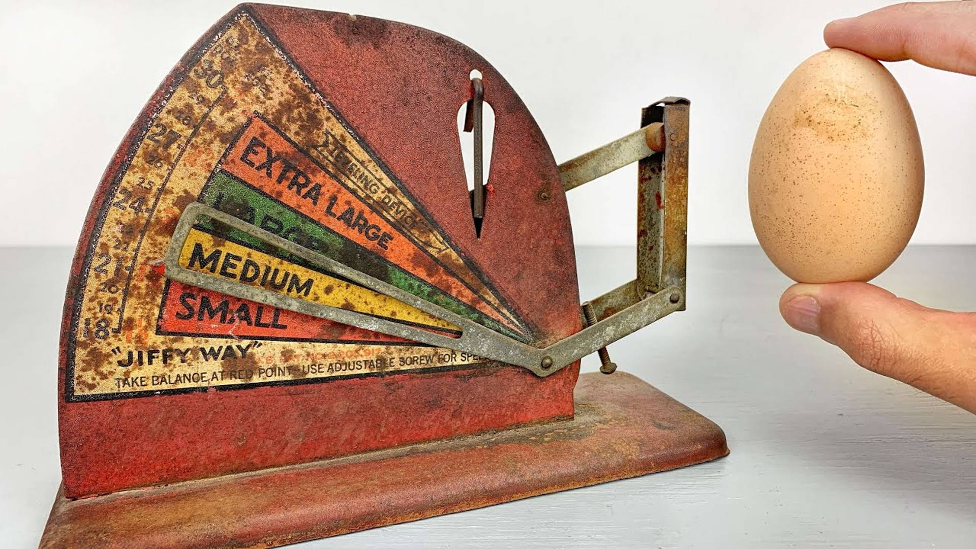 Реставрация Весов Для Яиц1940 года — старинный кухонный инструмент смотреть онлайн