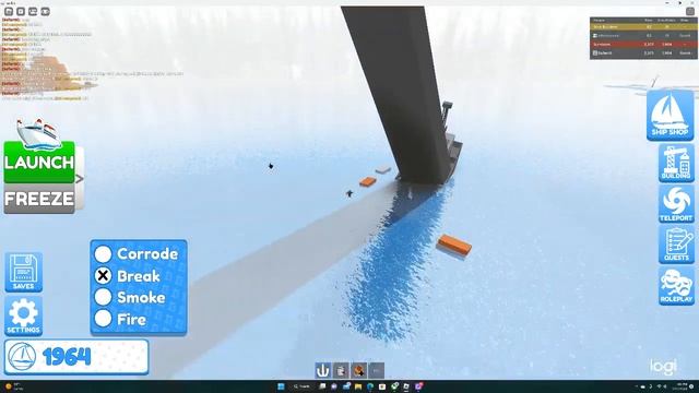 Sinking some ships in build a ship to survivor island roblox смотреть онлайн