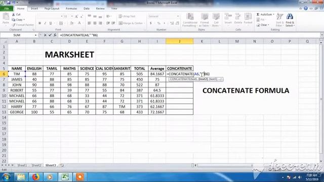 How to use CONCATENATE formula in Excel смотреть онлайн