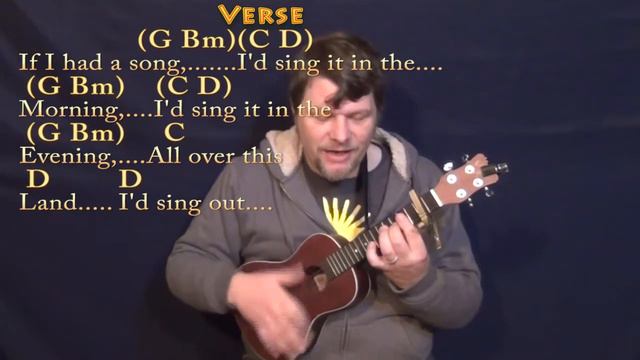 If I Had A Hammer (Peter, Paul & Mary) Ukulele Cover Lesson with Chords/Lyrics - Capo 2nd смотреть онлайн