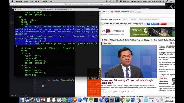 Nodejs bóc tách HTML - Bài 3: Bóc tách HTML với CHEERIO смотреть онлайн