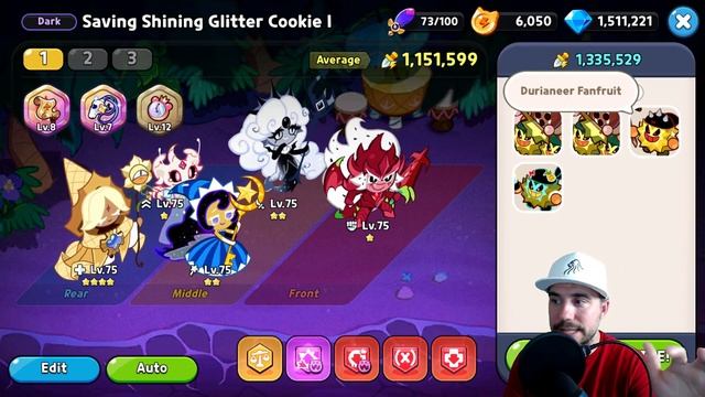 SAVING SHINING GLITTER COOKIE 1 GUIDE | Dark Mode 3 Star Auto Team | Cookie Run Kingdom смотреть онлайн