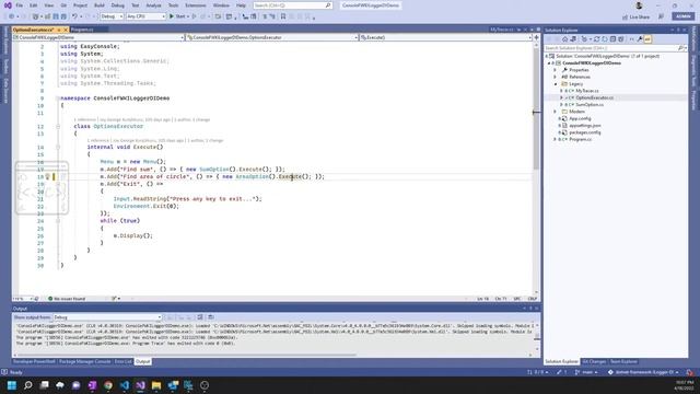 .Net Core Programming model (DI & ILogger) in .Net Framework console application to ease migration. смотреть онлайн