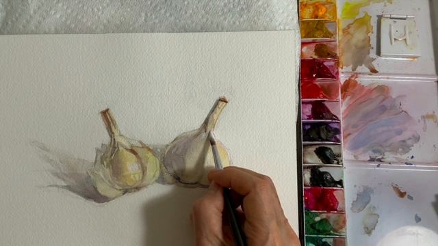 Watercolor Sketch 69 / Garlic 水彩スケッチ69 / ガーリック смотреть онлайн