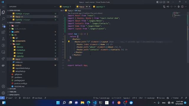 Learn React Router V6 in Arabic - #2 - Shared Layouts & Nested Routes смотреть онлайн
