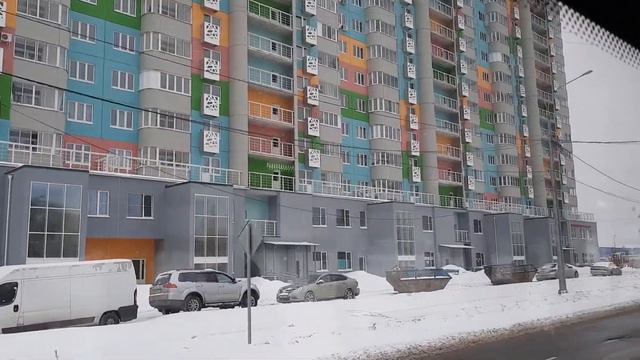 Поездка на старом автобусе Лиаз по 9 маршруту в городе Лобня смотреть онлайн