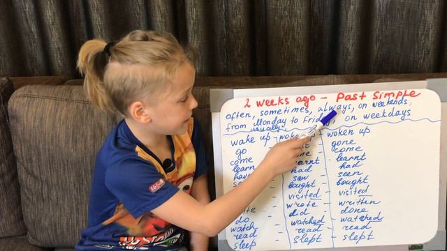 Past Simple. Часть 3. Простое прошедшее время. Уроки английского для детей. смотреть онлайн