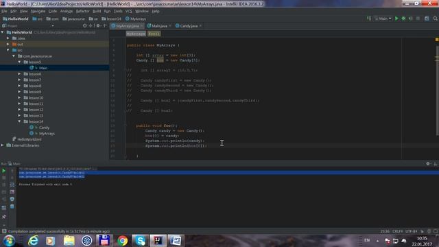 Java SE. Урок 14. Массивы ( java array ) смотреть онлайн