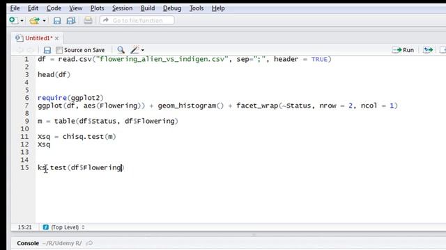 Teste Kolmogorov-Smirnov no R смотреть онлайн