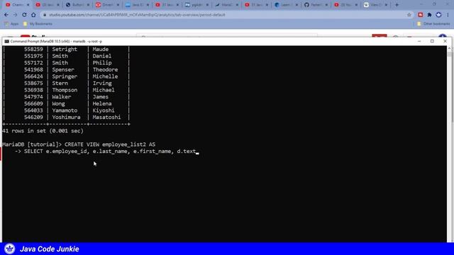 Create View | MariaDB Tutorial for Beginners смотреть онлайн