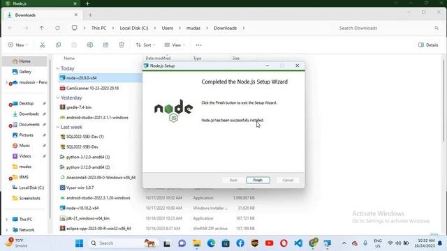 How to Install Node.js and NPM on Windows 11 [ 2023 Update] | NodeJS Installation смотреть онлайн
