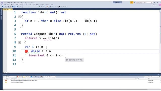 Basics of specification and verification: Lecture 1, loop invariants смотреть онлайн