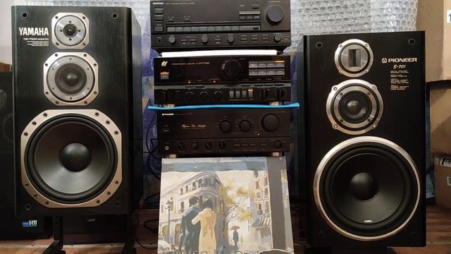 Акустика Yamaha NS-700X и Pioneer S-701 - усилитель Sansui AU-A777DG смотреть онлайн