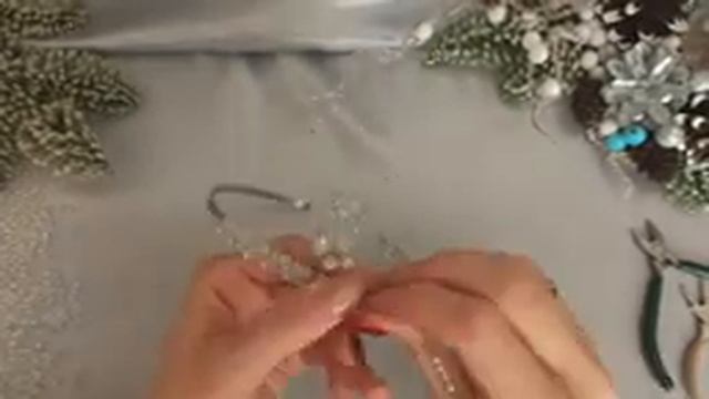 Хрустальная свадебная диадема своими руками МК смотреть онлайн