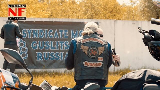 СТАЛЬНОЙ ХВАТ - SYNDICATE MC GUSLITSA Соревнования по жиму лежа и мототяге среди байкеров смотреть онлайн