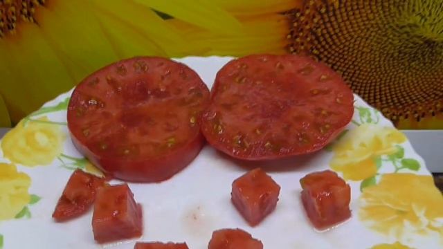 Томат Мир Марианны - розовый, крупный, с картофельным листом. Дегустация. смотреть онлайн