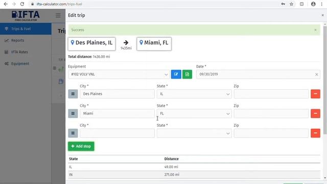 Free IFTA calculator & state by state mileage calculator смотреть онлайн
