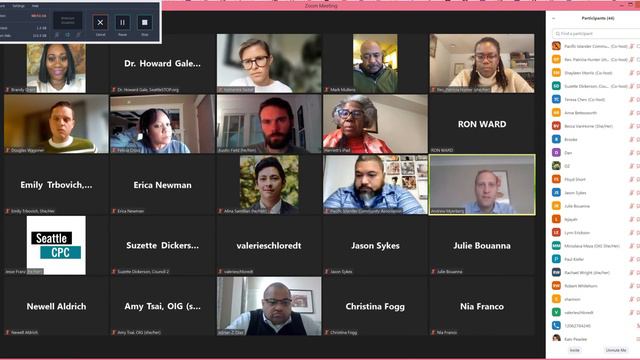 Seattle Community Police Commission (CPC) October 6th, 2021 смотреть онлайн