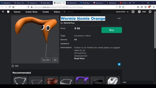 Volcanic Horns & Black Stylish Devil Hat | Roblox