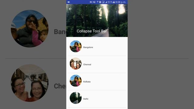 Callapsing toolbar recyclerview android смотреть онлайн