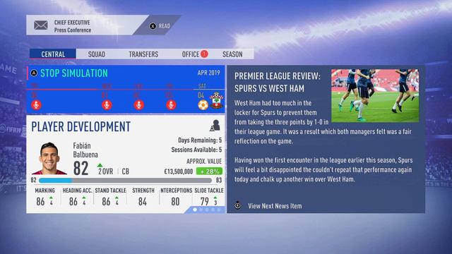 FIFA 19 Career Mode West Ham United (Nintendo Switch) EP23 [Try to get that mid table finish] смотреть онлайн