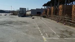 Выполнение упражнений на автодроме - категория C E