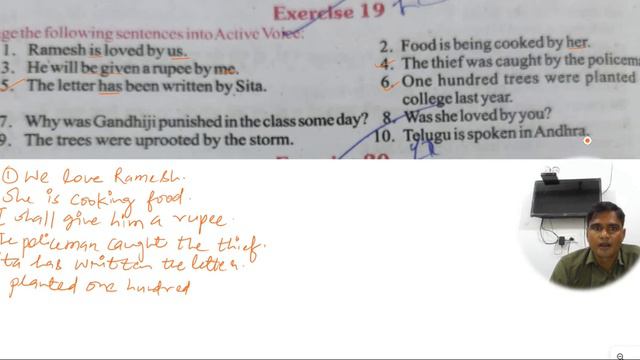 How to change passive voice into active voice Exercise 19 Excellent English Grammar смотреть онлайн