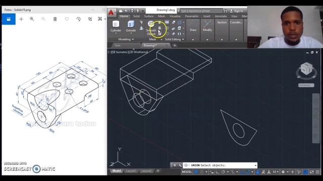 Dibujo 3D en Autocad смотреть онлайн