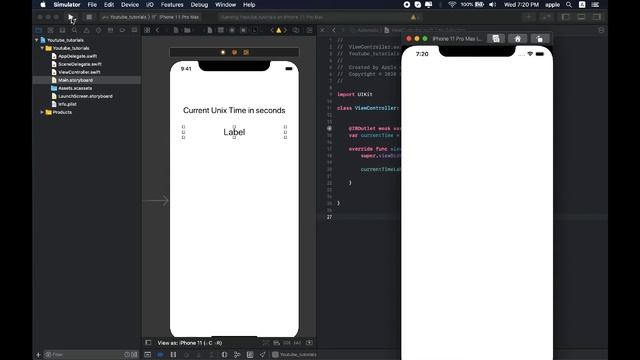 xCode 11.4 UNIX / LINUX Time Stamp смотреть онлайн