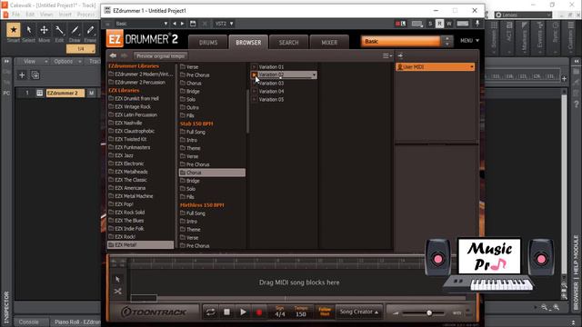 ToonTrack - EZDrummer 2 - Metal - Demo смотреть онлайн
