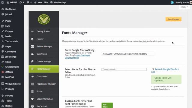 Google Fonts in Fonts Manager смотреть онлайн