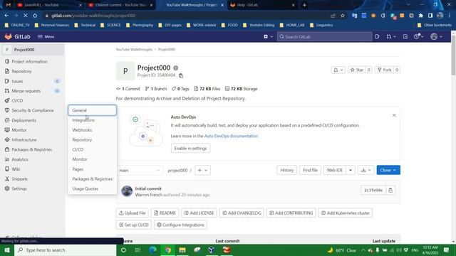 User@GitLab.012 - Archive and/or Delete a Repository смотреть онлайн