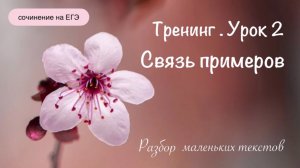 ЕГЭ. Русский язык. Сочинение. Тренинг ( май, урок 2)